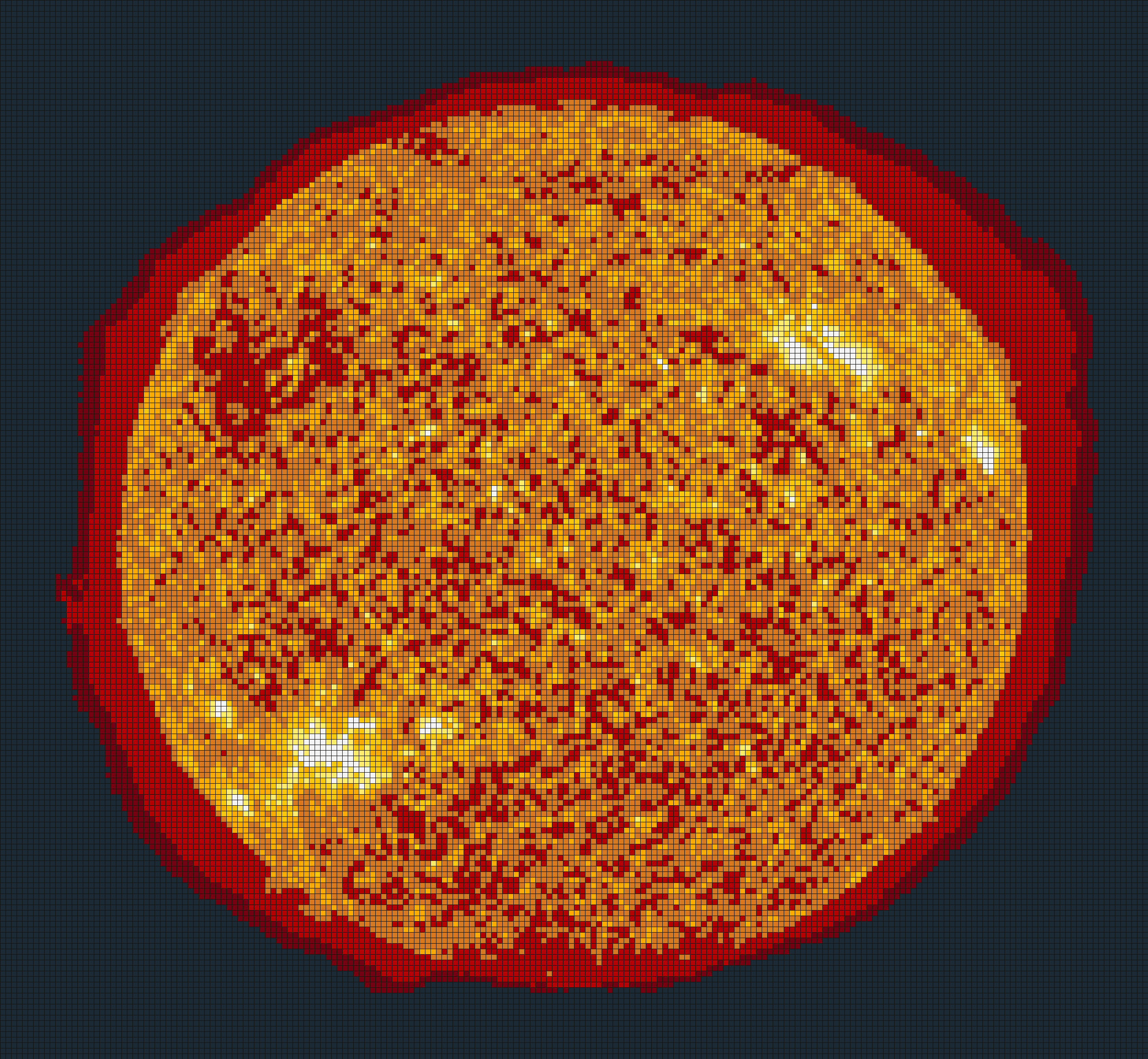 LEGO tile mosaic of The Sun by NASA, Solar Dynamics Observatory